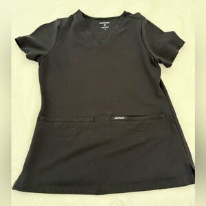 Jaanuu Black Womens Scrub Top Size XS